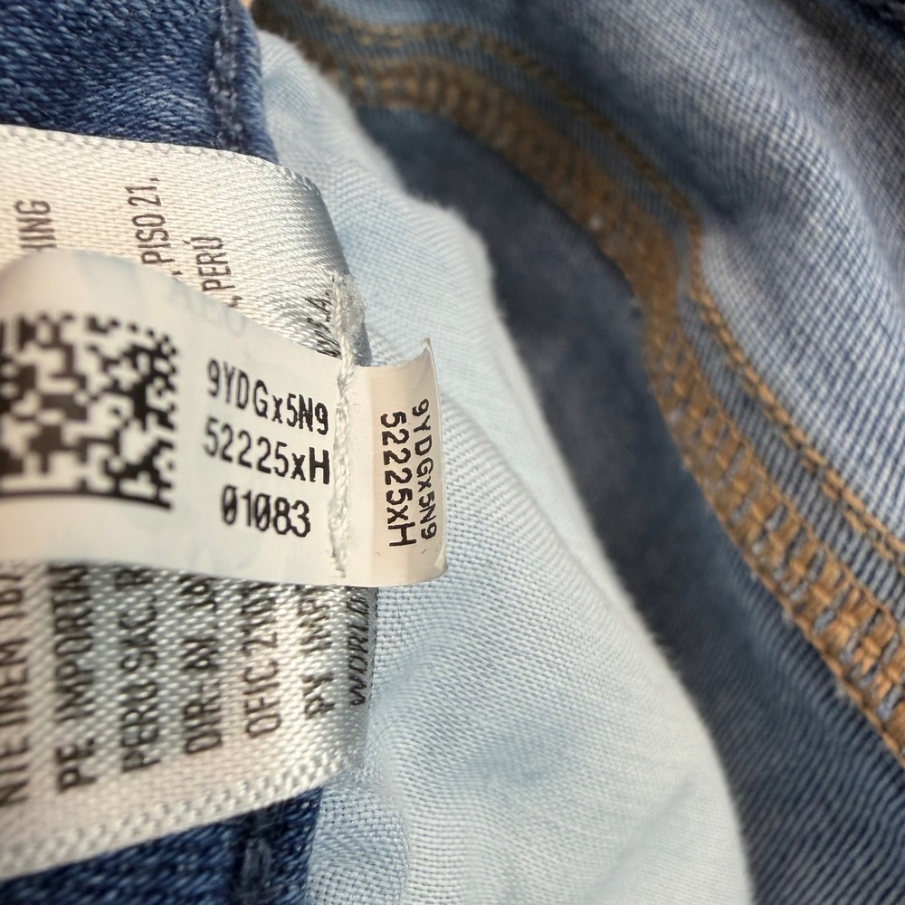 American Eagle Luxe Stretch Jeans Women Medium Short Light Blue High Rise Skinny - Picture 11 of 11